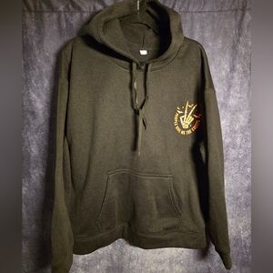 Plus Size Creepy Graphic Black Hoodie